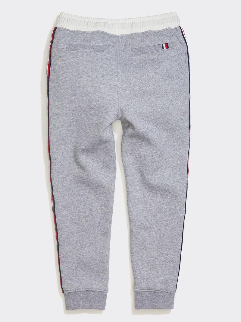 Fiú Tommy Hilfiger Solid Jogger Nadrág Szürke | HU 2142FDN